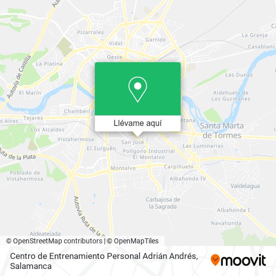 Mapa Centro de Entrenamiento Personal Adrián Andrés