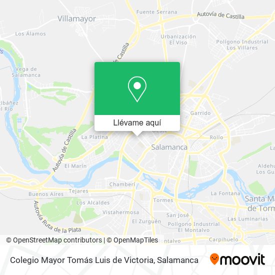 Mapa Colegio Mayor Tomás Luis de Victoria