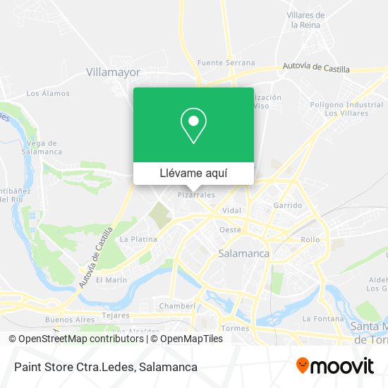 Mapa Paint Store Ctra.Ledes