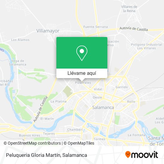 Mapa Peluqueria Gloria Martín
