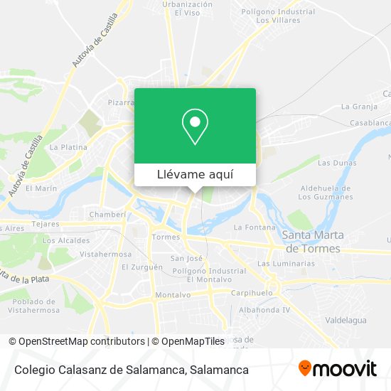 Mapa Colegio Calasanz de Salamanca