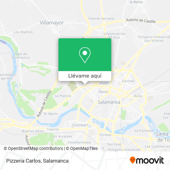 Mapa Pizzeria Carlos
