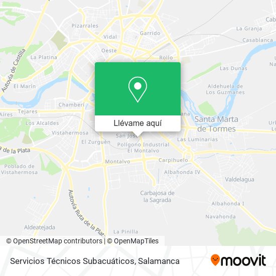 Mapa Servicios Técnicos Subacuáticos