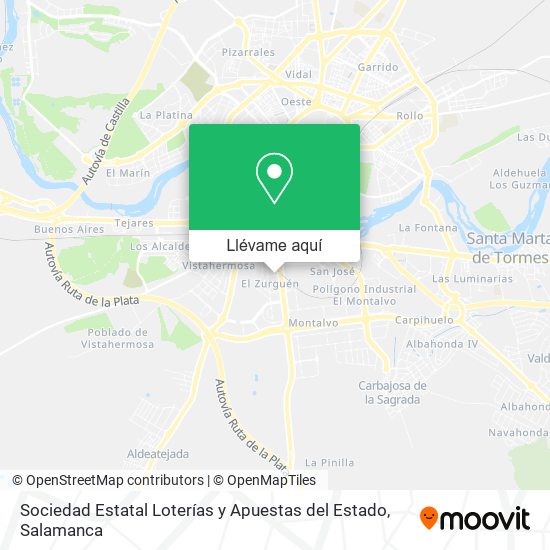 Mapa Sociedad Estatal Loterías y Apuestas del Estado