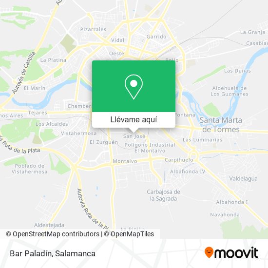 Mapa Bar Paladín