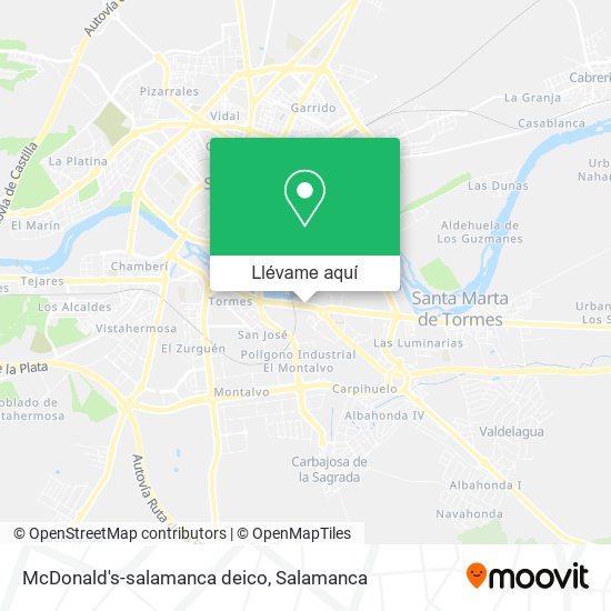 Mapa McDonald's-salamanca deico