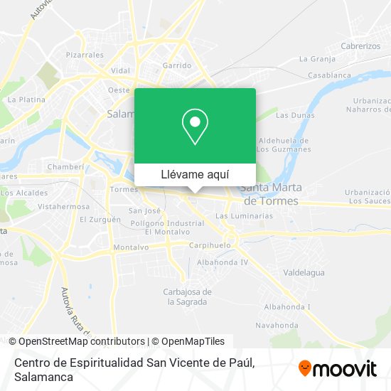 Mapa Centro de Espiritualidad San Vicente de Paúl