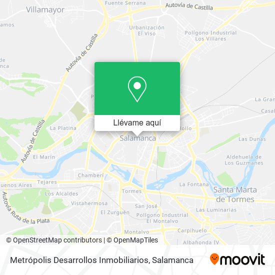 Mapa Metrópolis Desarrollos Inmobiliarios