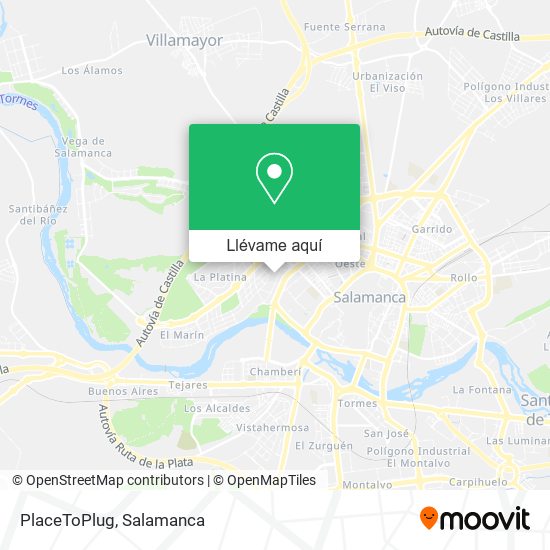 Mapa PlaceToPlug