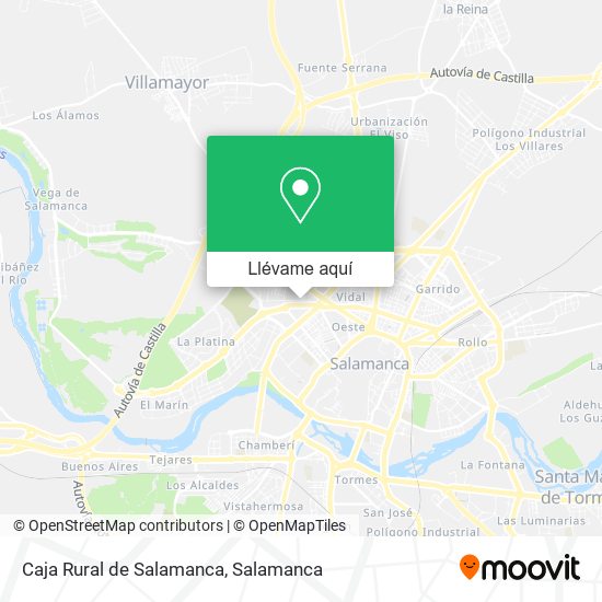 Mapa Caja Rural de Salamanca