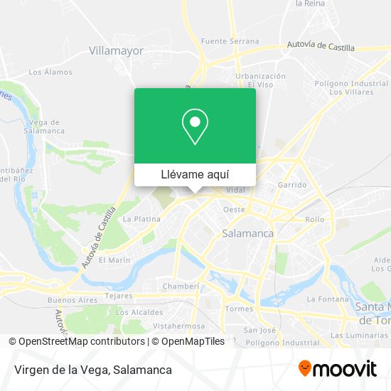 Mapa Virgen de la Vega