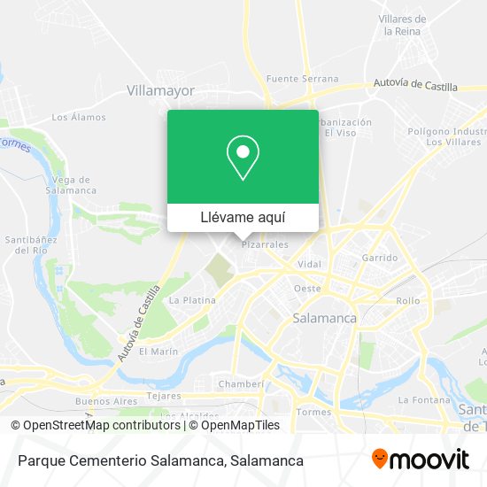 Mapa Parque Cementerio Salamanca