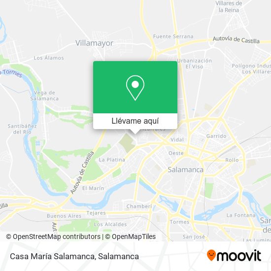 Mapa Casa María Salamanca