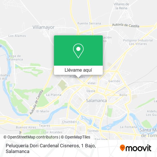 Mapa Peluquería Dori Cardenal Cisneros, 1 Bajo