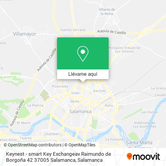 Mapa Keynest - smart Key Exchangeav Raimundo de Borgoña 42 37005 Salamanca