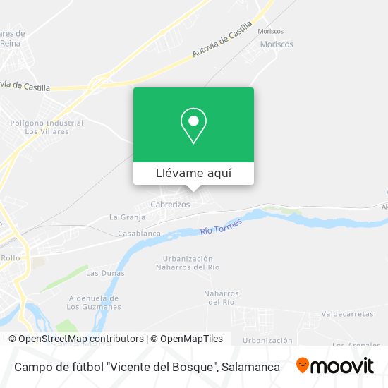Mapa Campo de fútbol "Vicente del Bosque"