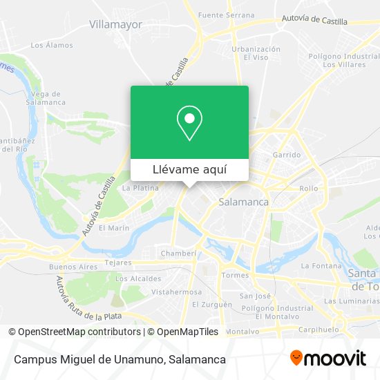 Mapa Campus Miguel de Unamuno