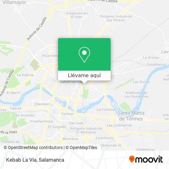 Mapa Kebab La Via