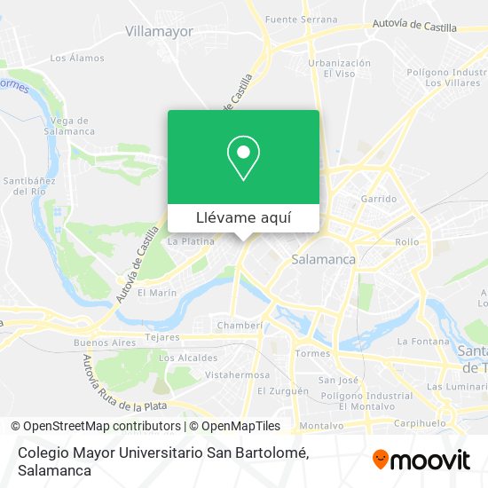 Mapa Colegio Mayor Universitario San Bartolomé