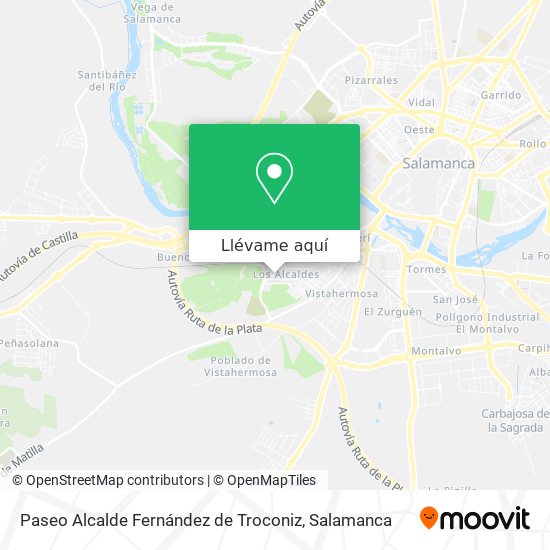 Mapa Paseo Alcalde Fernández de Troconiz