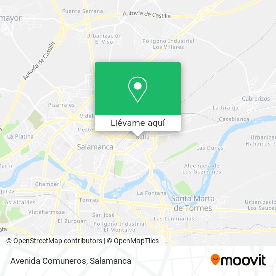 Mapa Avenida Comuneros