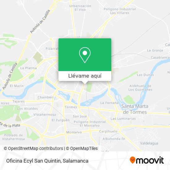 Mapa Oficina Ecyl San Quintin
