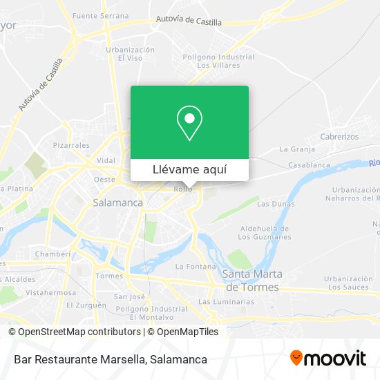 Mapa Bar Restaurante Marsella