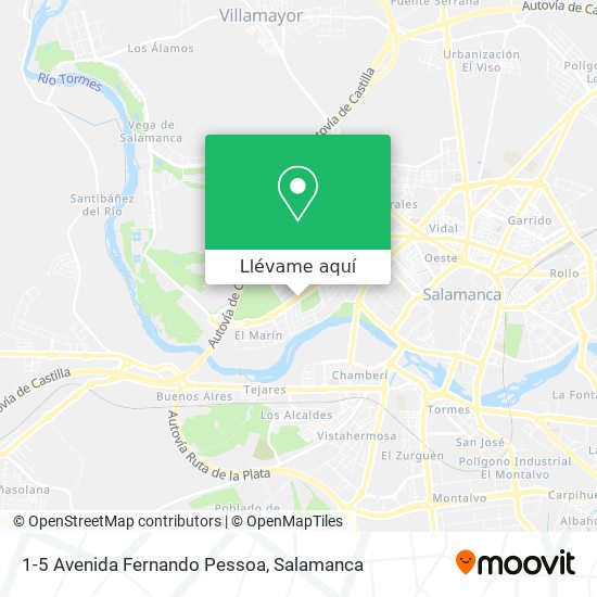 Mapa 1-5 Avenida Fernando Pessoa