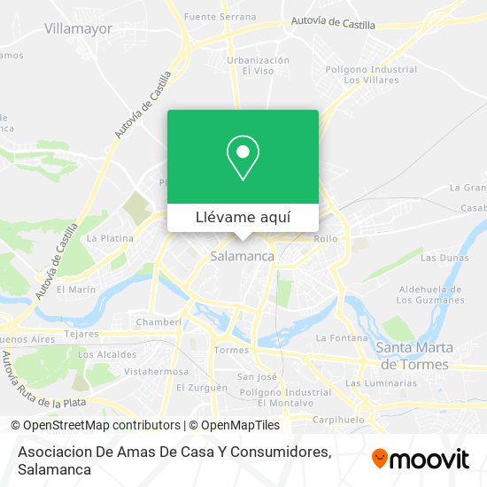 Mapa Asociacion De Amas De Casa Y Consumidores