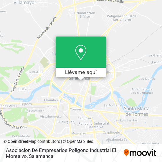 Mapa Asociacion De Empresarios Poligono Industrial El Montalvo