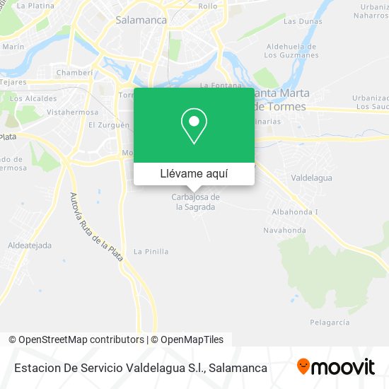 Mapa Estacion De Servicio Valdelagua S.l.
