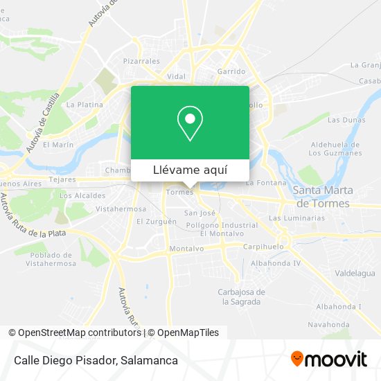 Mapa Calle Diego Pisador
