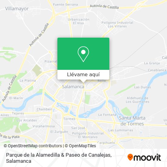 Mapa Parque de la Alamedilla & Paseo de Canalejas