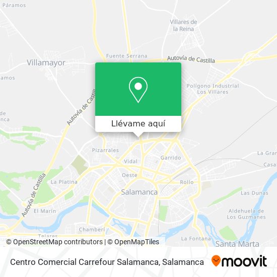 Mapa Centro Comercial Carrefour Salamanca