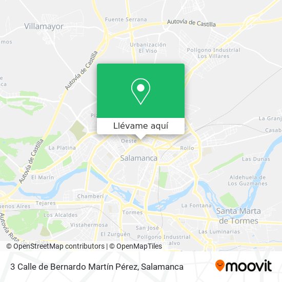 Mapa 3 Calle de Bernardo Martín Pérez