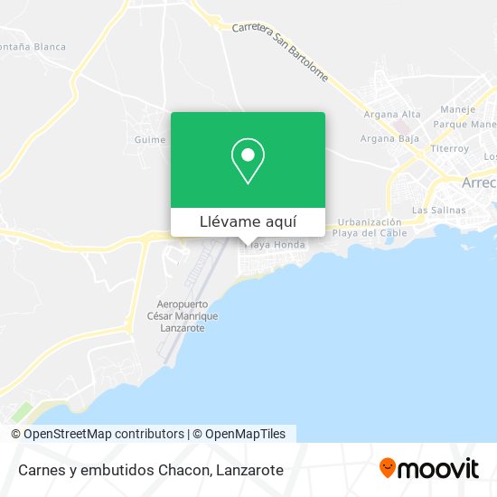 Mapa Carnes y embutidos Chacon