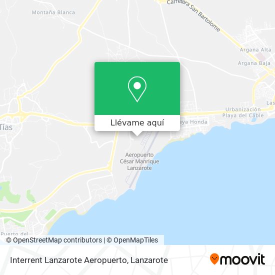 Mapa Interrent Lanzarote Aeropuerto