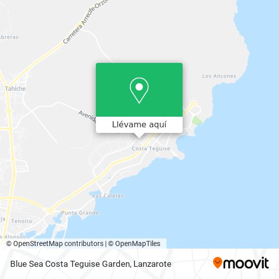 Mapa Blue Sea Costa Teguise Garden