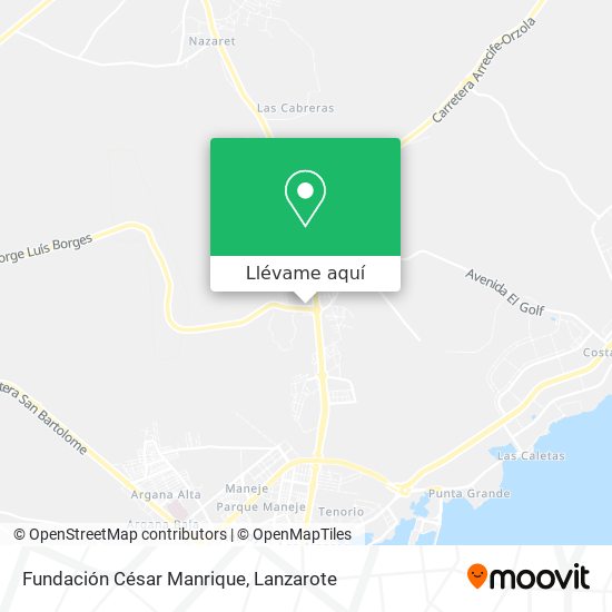Mapa Fundación César Manrique