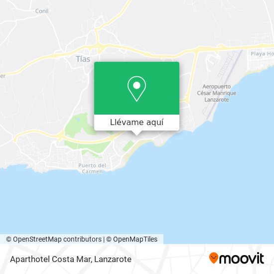 Mapa Aparthotel Costa Mar