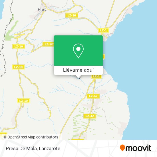 Mapa Presa De Mala
