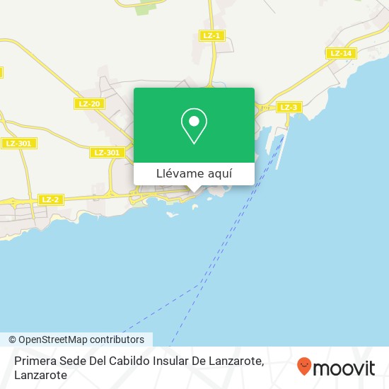 Mapa Primera Sede Del Cabildo Insular De Lanzarote