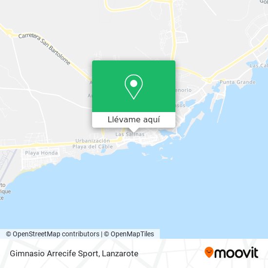 Mapa Gimnasio Arrecife Sport