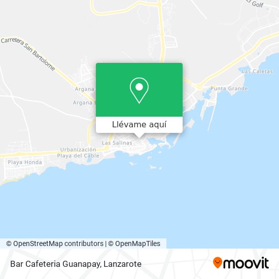 Mapa Bar Cafeteria Guanapay