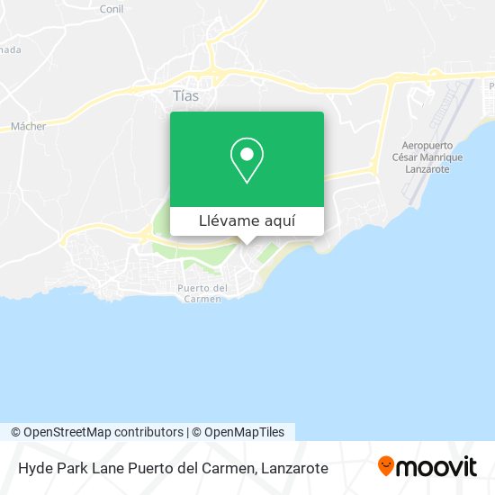 Mapa Hyde Park Lane Puerto del Carmen