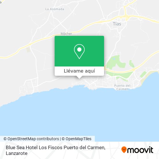 Mapa Blue Sea Hotel Los Fiscos Puerto del Carmen