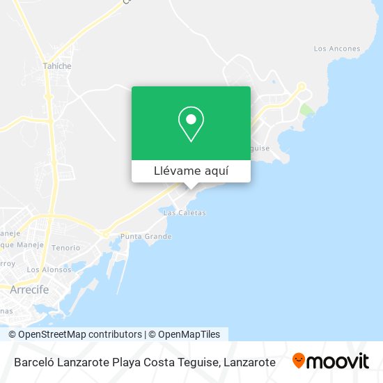 Mapa Barceló Lanzarote Playa Costa Teguise