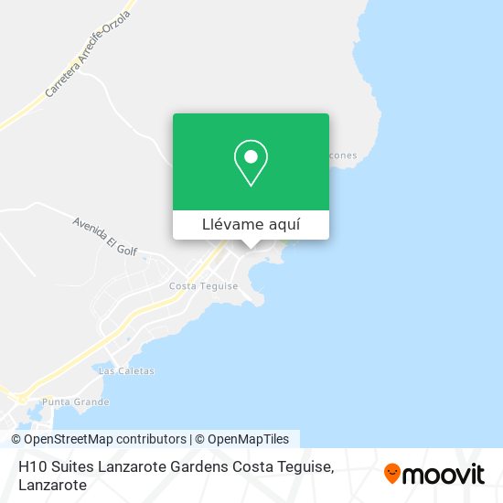 Mapa H10 Suites Lanzarote Gardens Costa Teguise