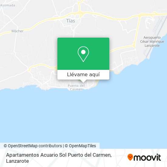 Mapa Apartamentos Acuario Sol Puerto del Carmen
