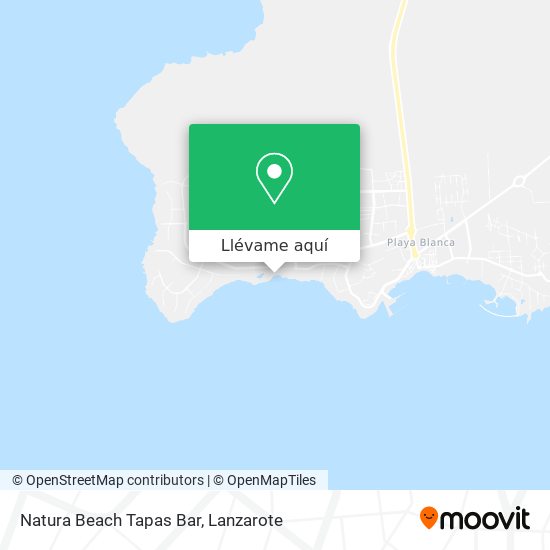 Mapa Natura Beach Tapas Bar